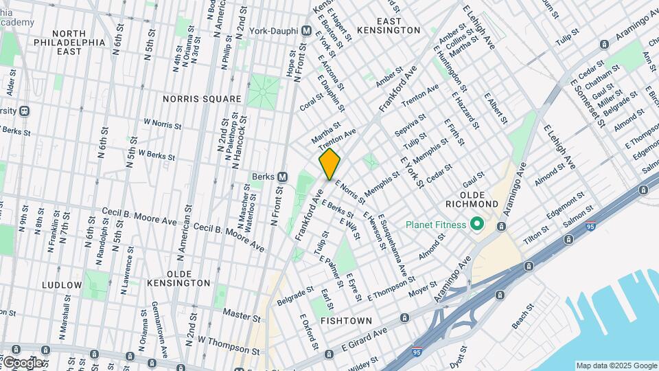 1865 Frankford Ave Map and Location Details
