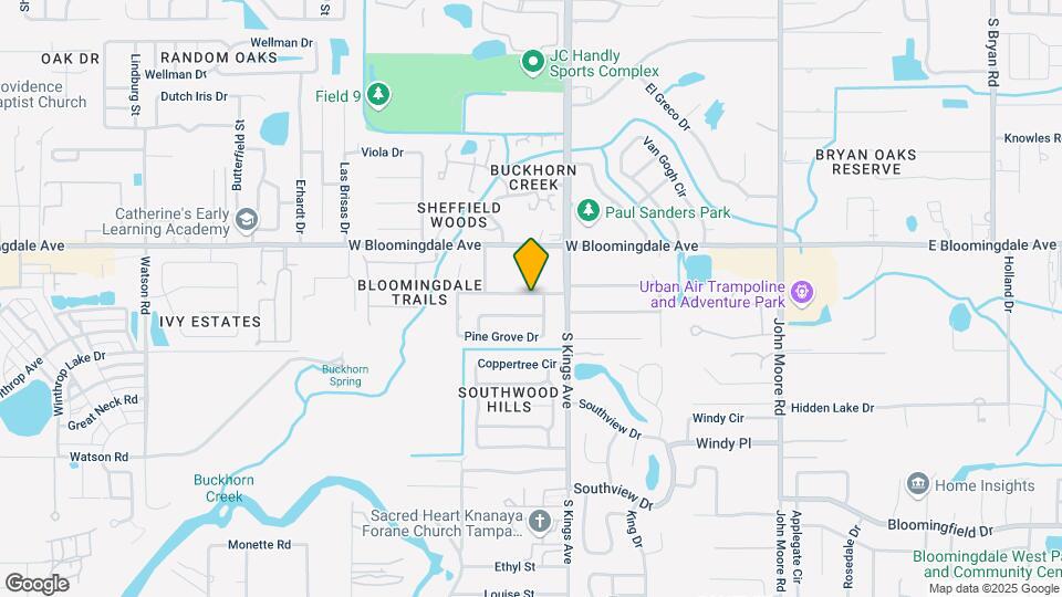 1005 Greenbriar Dr Mapa y Detalles de la Ubicación