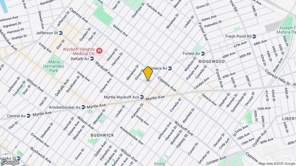 311 St Nicholas Ave Map and Location Details