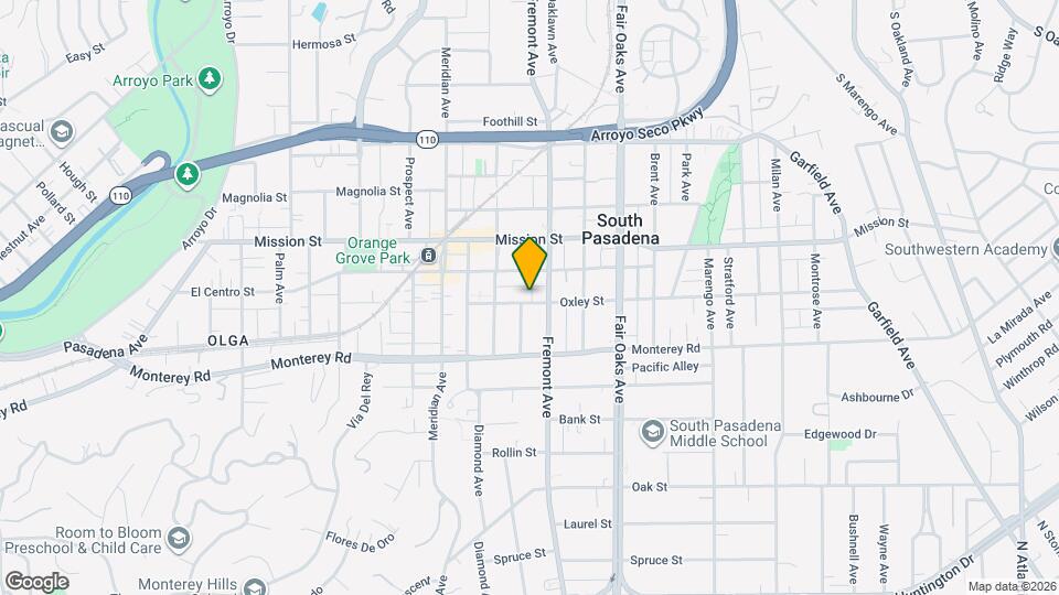 1152 Oxley St Mapa y Detalles de la Ubicación