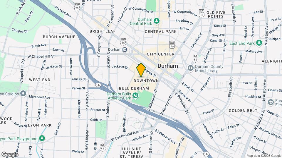 American Tobacco Apartments (Old Bull/Noell) Map and Location Details