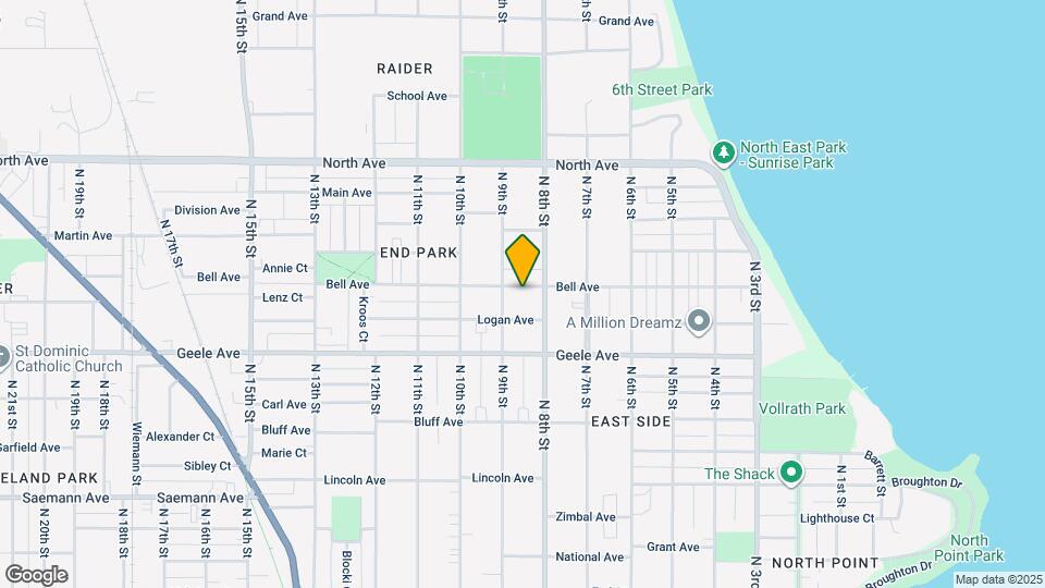 817 Bell Ave, Unit Upper Map and Location Details