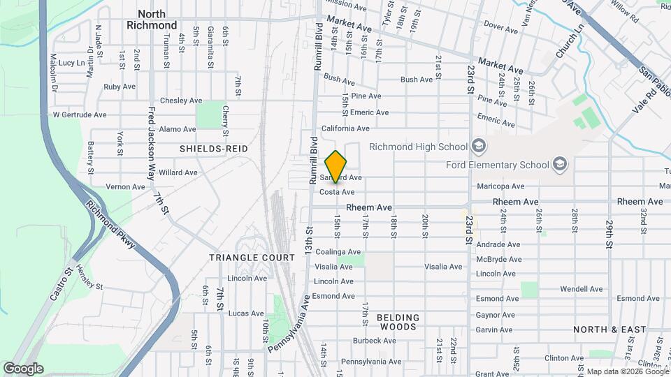 1141 15th St, Unit 1141 15th Map and Location Details