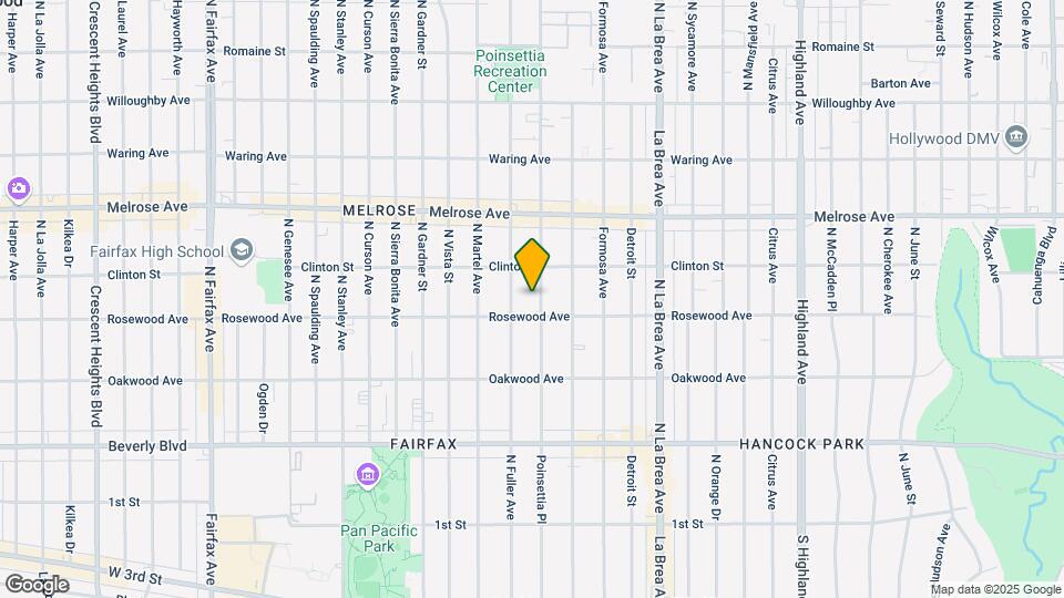 517 N Poinsettia Pl Map and Location Details
