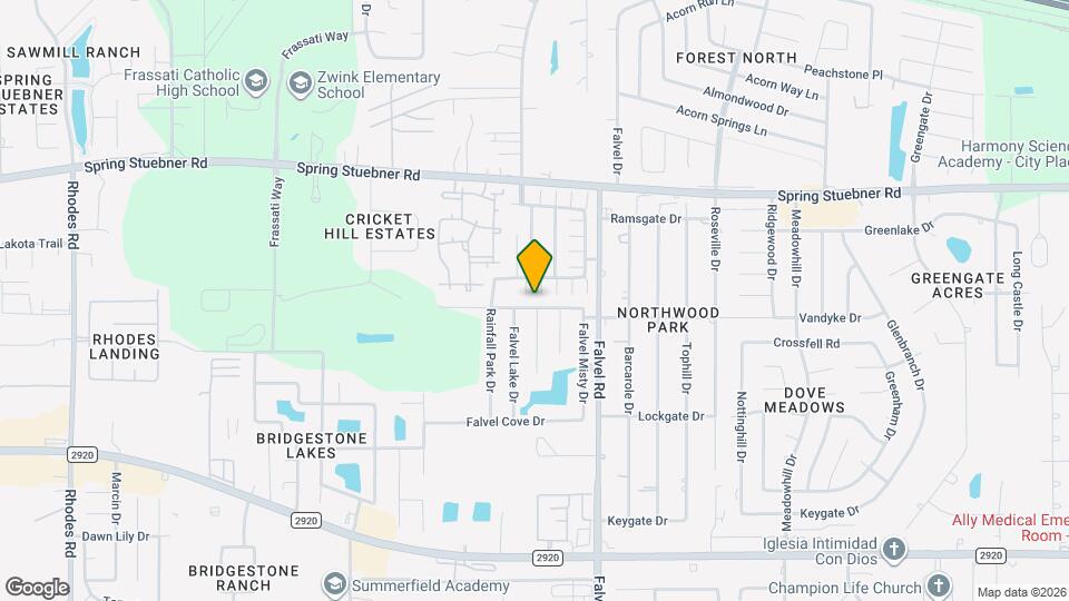 4018 Falvel Shadow Creek Dr Mapa y Detalles de la Ubicación