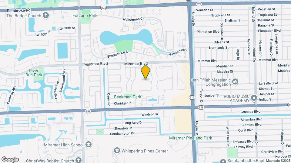 8368 SW 27th St Map and Location Details