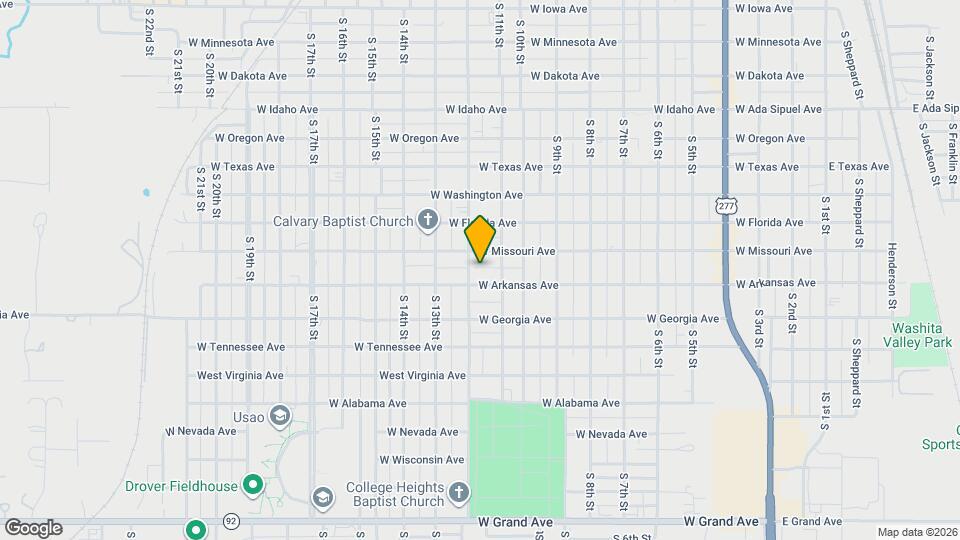 1217 S 12th St Map and Location Details