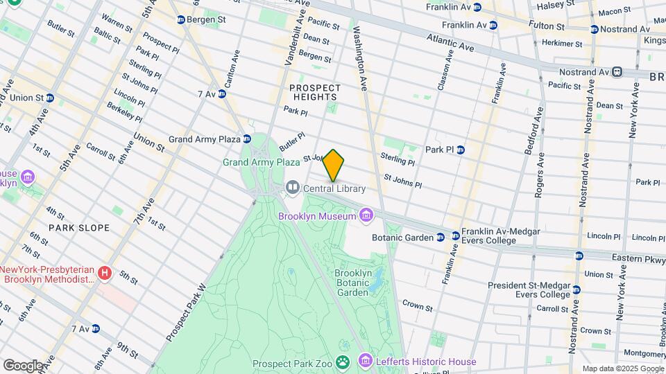 85 Eastern Pkwy, Unit 4D Map and Location Details