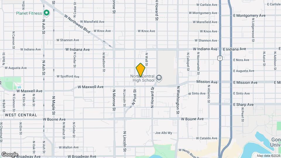 717 W Spofford Ave Map and Location Details