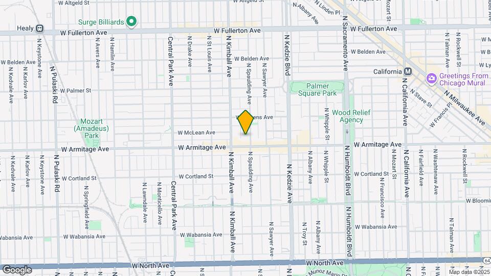 2018 N Spaulding Ave Map and Location Details