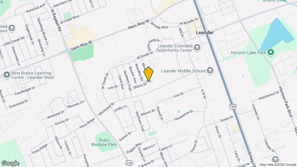 608 Sherry Dr Mapa y Detalles de la Ubicación