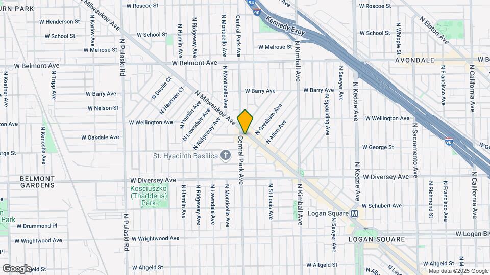 2934 N Milwaukee Ave Map and Location Details