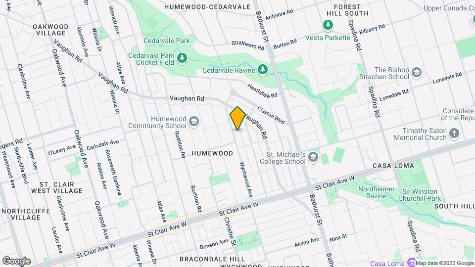 281-281 Wychwood Ave Map and Location Details