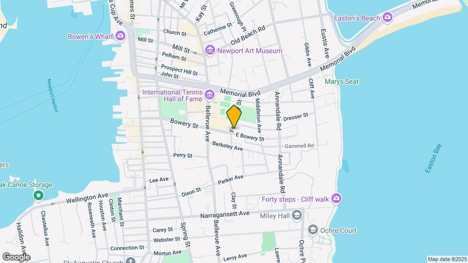 20 E Bowery St, Newport RI Map and Location Details