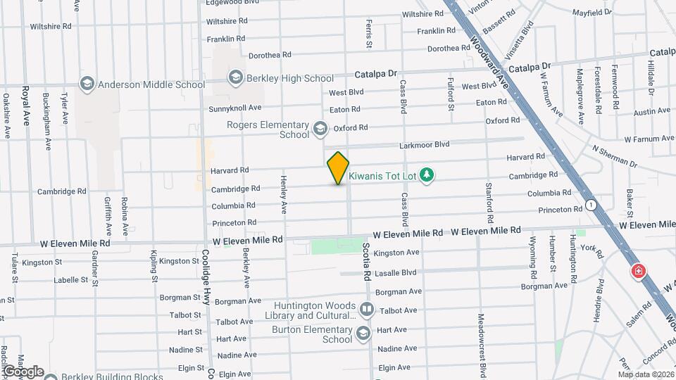 1849 Cambridge Rd Map and Location Details