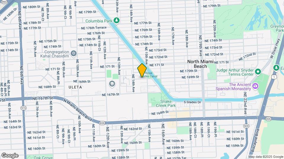 1460 NE 169th St Map and Location Details
