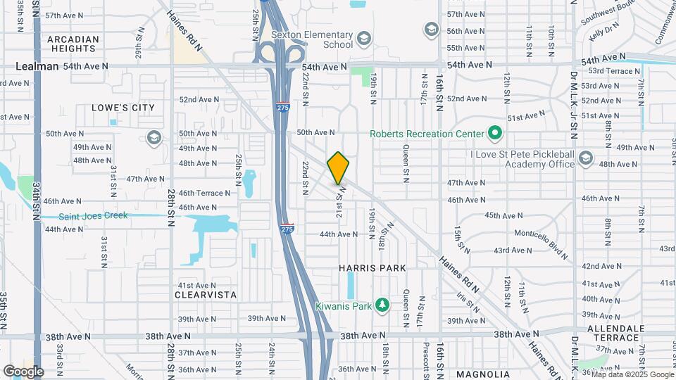 4700 21st St N Map and Location Details