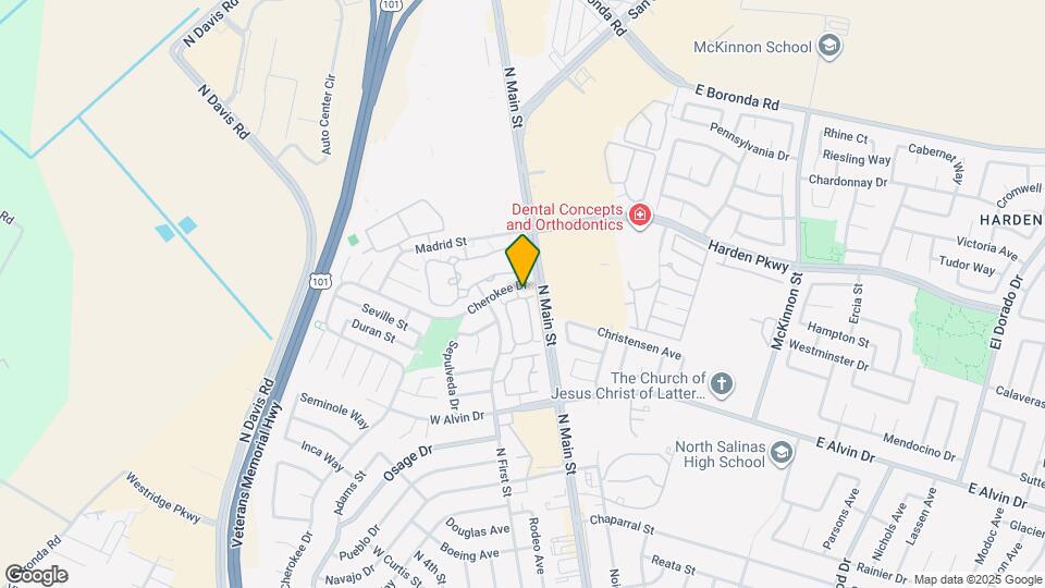 1884 Cherokee Dr Map and Location Details