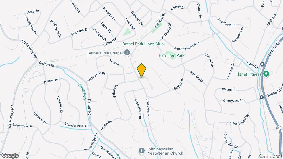 5859 Irishtown Rd Map and Location Details