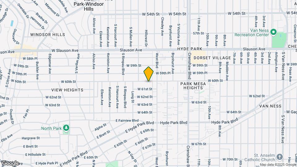 3630 W 60th St Map and Location Details
