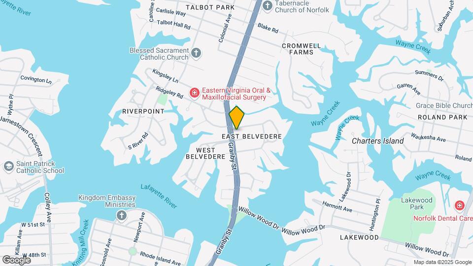 6002 Granby St, Unit 6002 Granby 2nd floor Map and Location Details