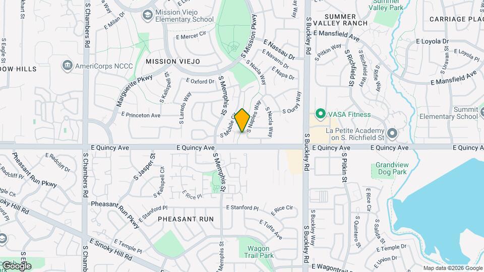 4255 S Naples Way Mapa y Detalles de la Ubicación