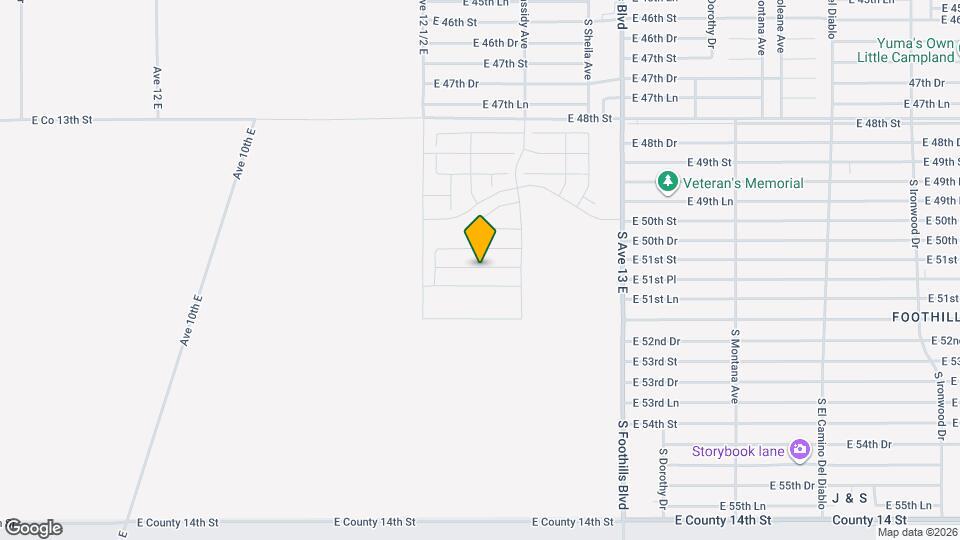 12623 E 51st St Map and Location Details