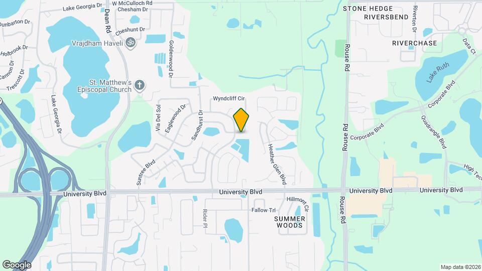 4307 Wyndcliff Cir Map and Location Details