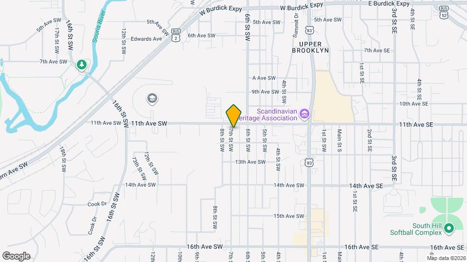 1111 7th St SW Map and Location Details