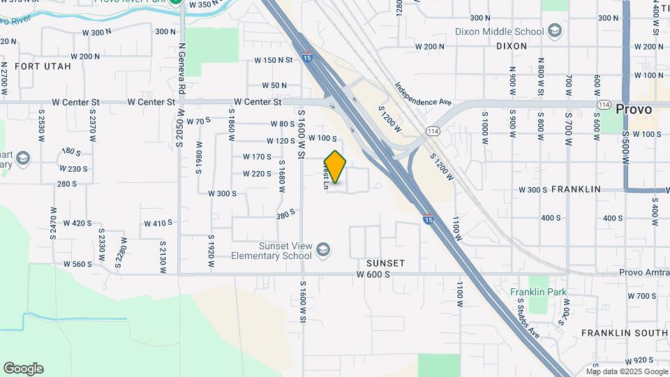 1498 W Parkside Dr Map and Location Details
