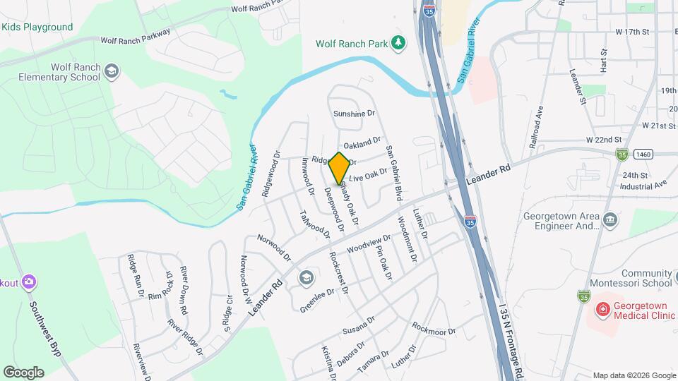 117 Shady Oak Dr Map and Location Details