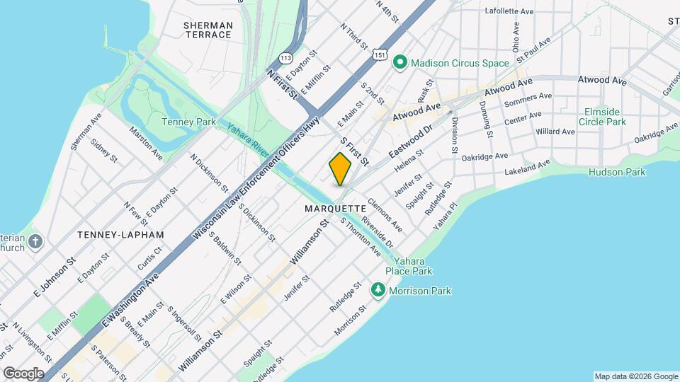 1628 Winnebago St Map and Location Details