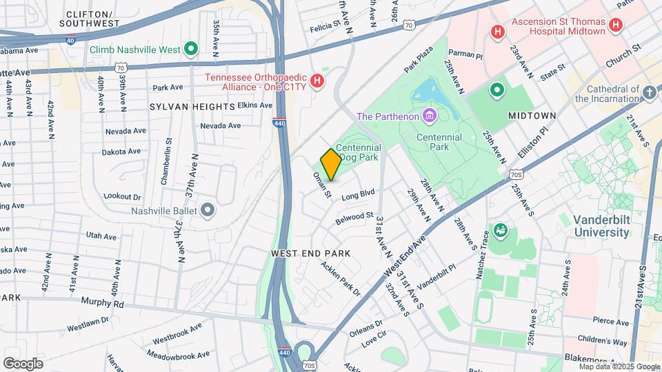 3145 Parthenon Ave Mapa y Detalles de la Ubicación