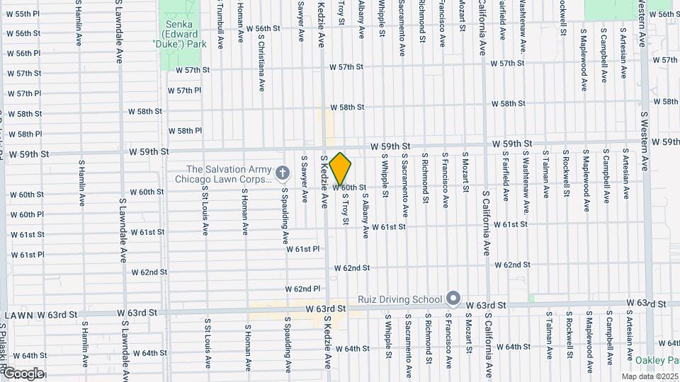6000 S Troy St Map and Location Details