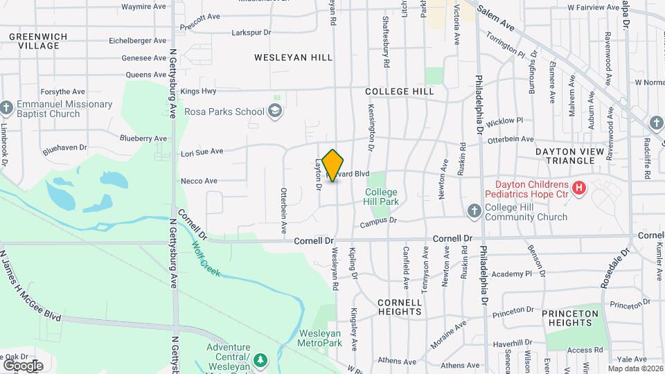 1675 Wesleyan Rd Map and Location Details