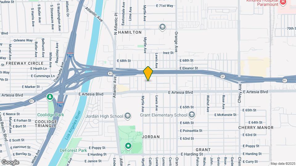 6650 Myrtle Ave Map and Location Details