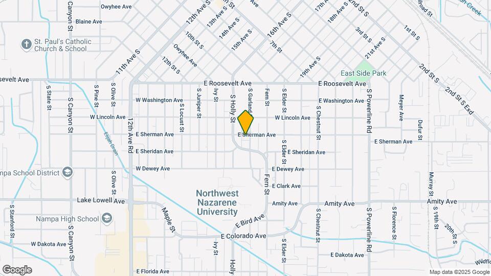 719 E Sherman Ave Map and Location Details