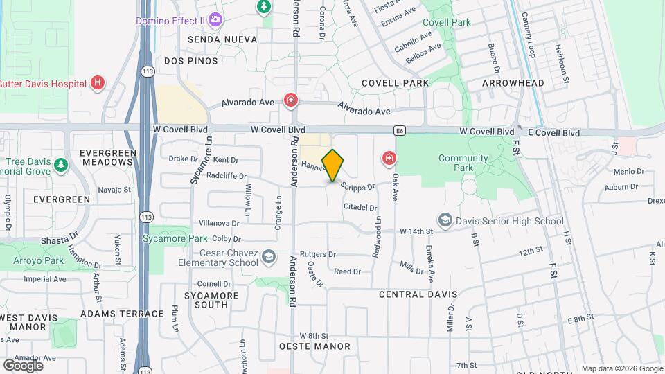 604 Radcliffe Dr Map and Location Details