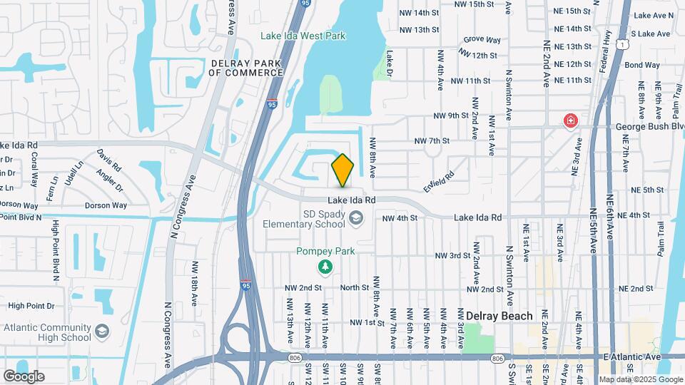 1050 Delray Lakes Dr Map and Location Details