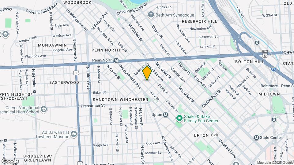 2134 Division St Map and Location Details