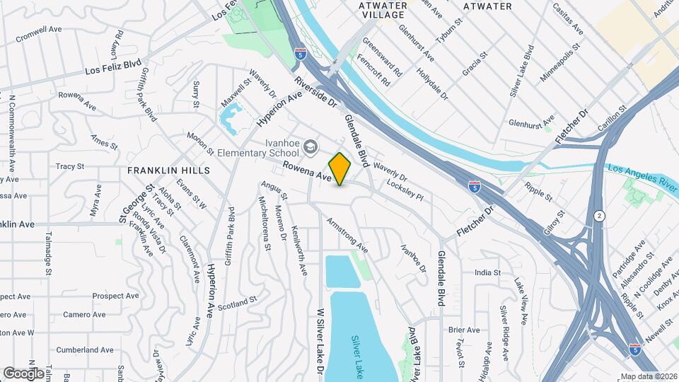 2820 Rowena Ave Mapa y Detalles de la Ubicación