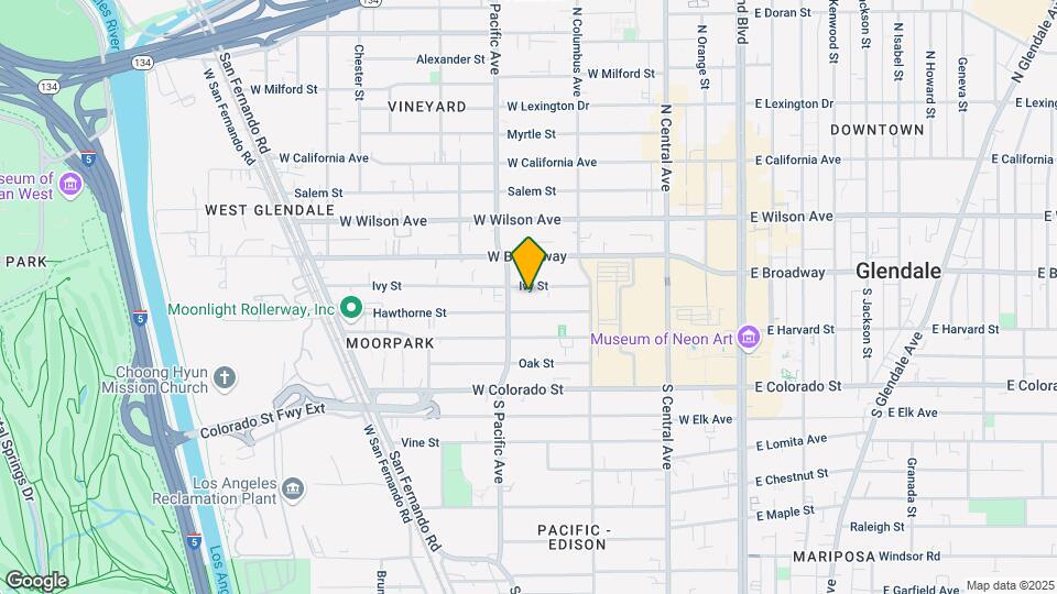 454 Ivy St Mapa y Detalles de la Ubicación
