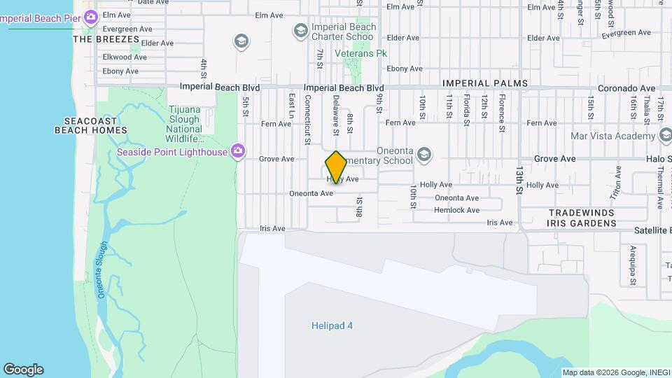 744 Oneonta Ave Map and Location Details