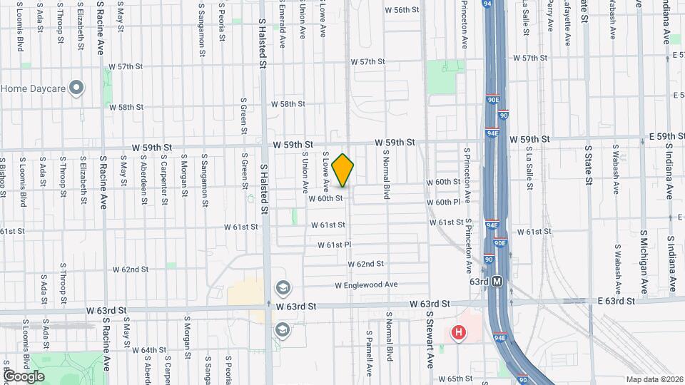 604 W 60th St Map and Location Details