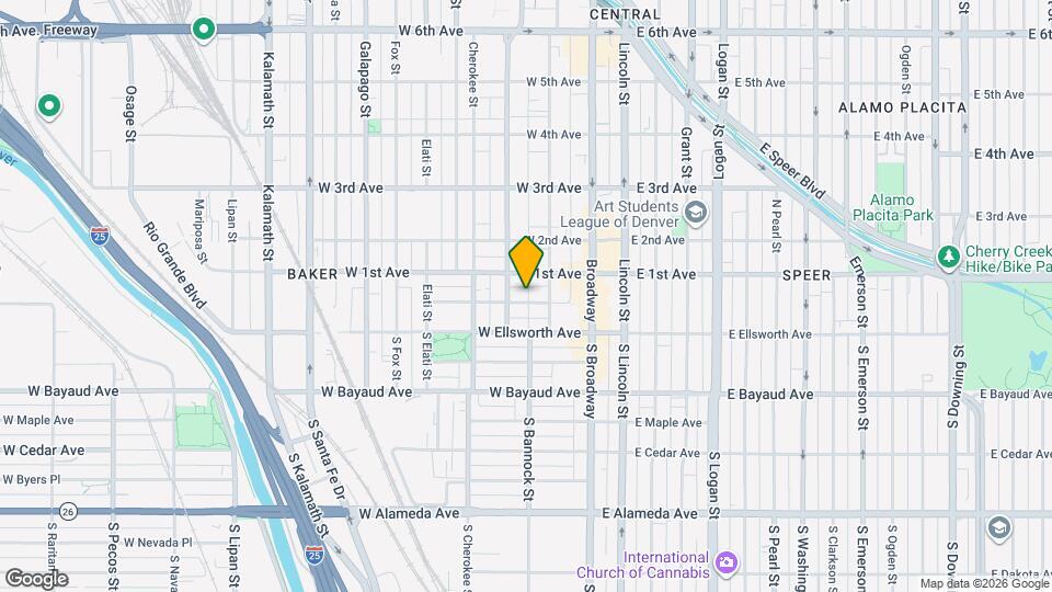 135 W Irvington Pl Map and Location Details