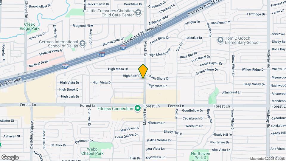 3657 High Vista Dr Map and Location Details