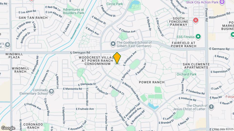 4121 S Splendor Ct Map and Location Details
