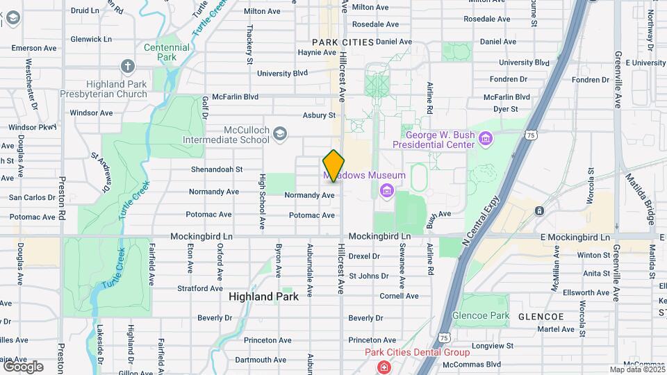 5907 Hillcrest Ave Map and Location Details