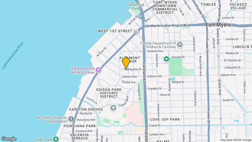 1840 Lafayette St Map and Location Details