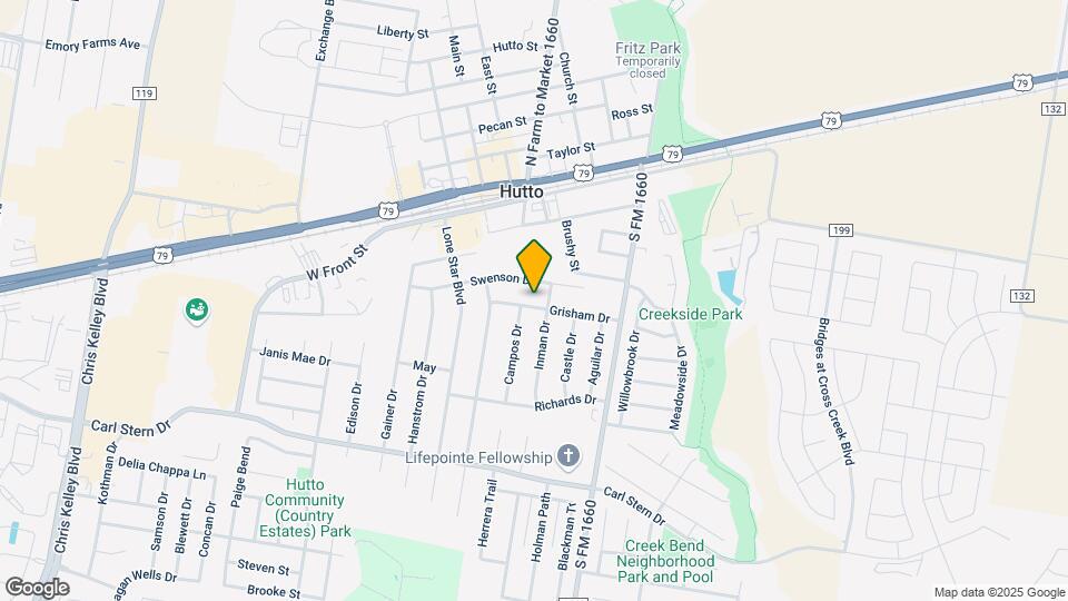404 Grisham Dr Map and Location Details